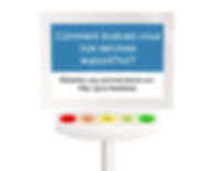 Borne de satsfaction smiley - exemple de question