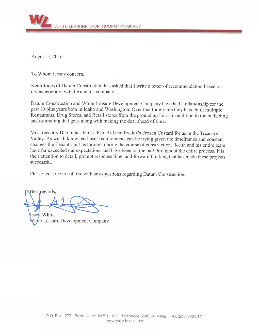 white leasure letter of recommendation rite aid freddys letter of recommendation time frame