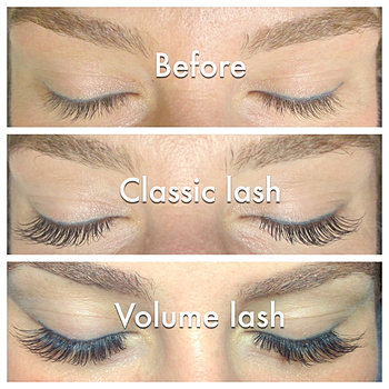 Image result for volume lashes vs classic lashes