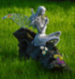 Wired to the Moon Unique Wire Sculptures Fairy with Flowers of the Burren