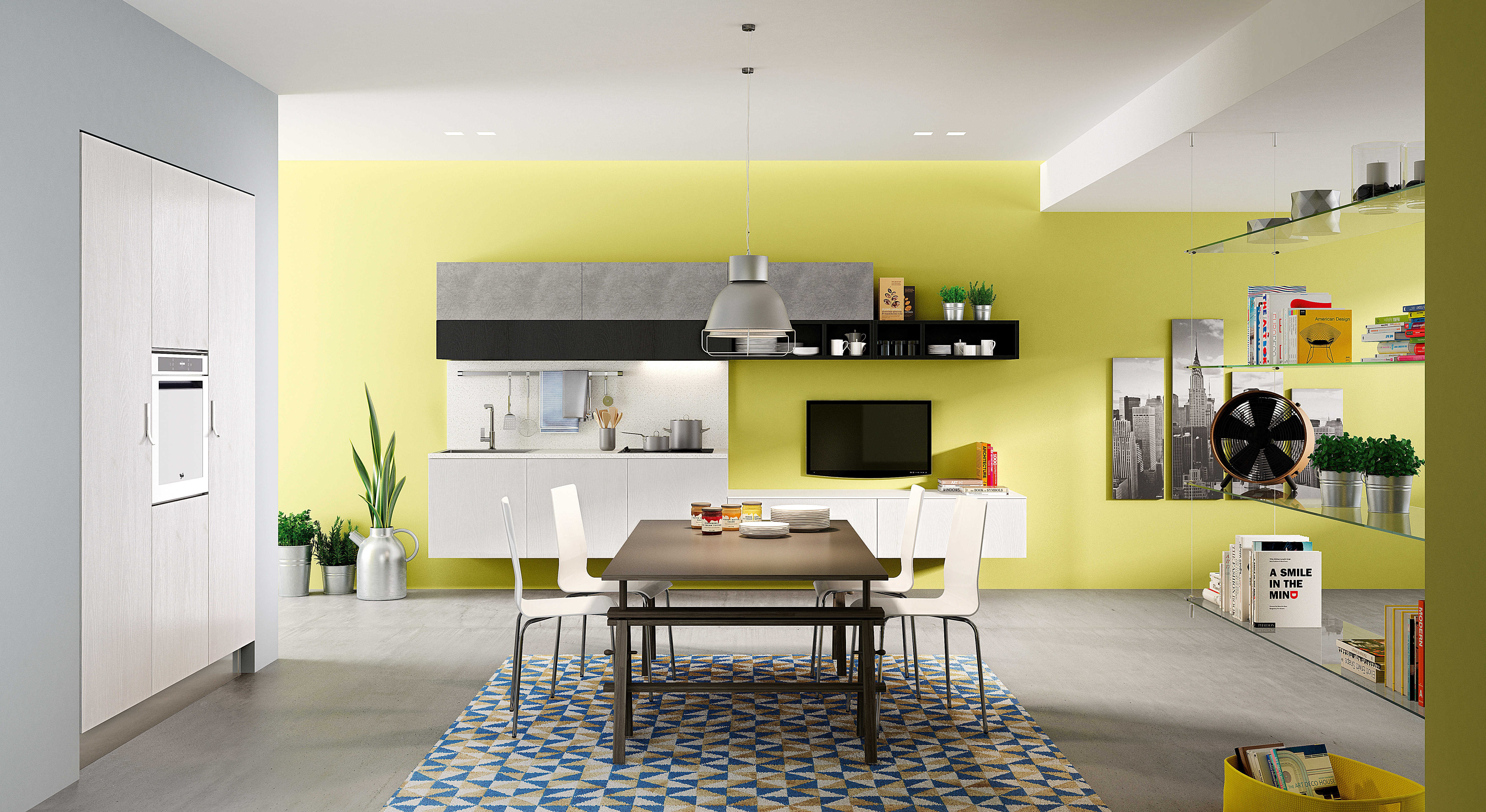 Top cucina in ardesia verde: tavolo moderno cucina pietra canlic ...