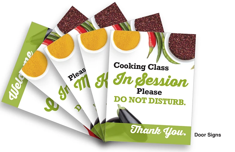 Portfolio Cooking School Branding Cooking School Door Signs