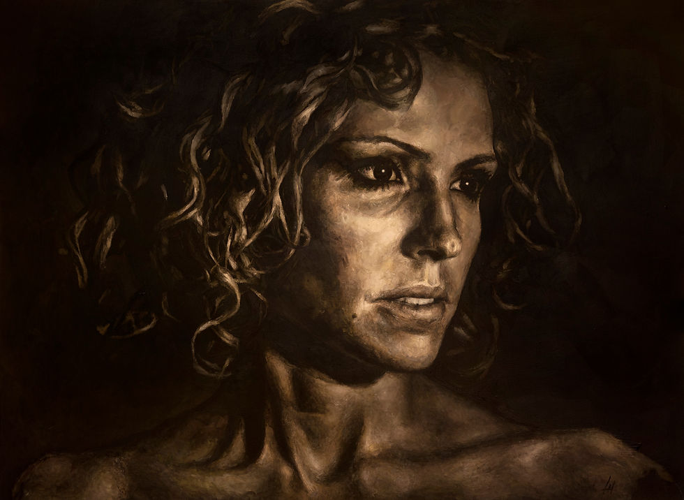 Les yeux noirs III 96"x72"