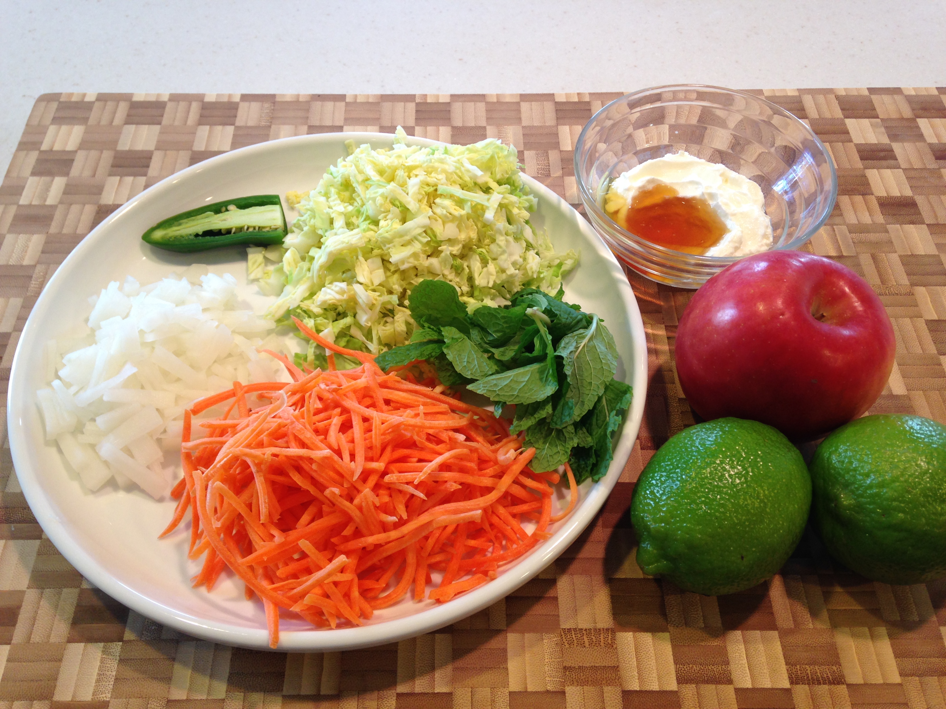 Honey Lime Jicama & Apple Slaw Vermilion Lane Lifestyle Blog