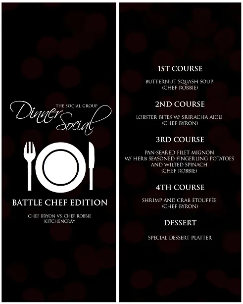 the dinner social dinner social flyers