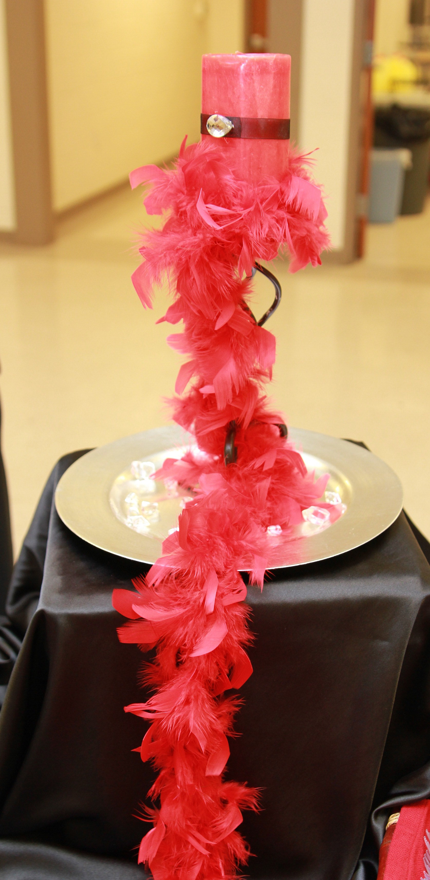 Event Planner Feather Boa Centerpiece