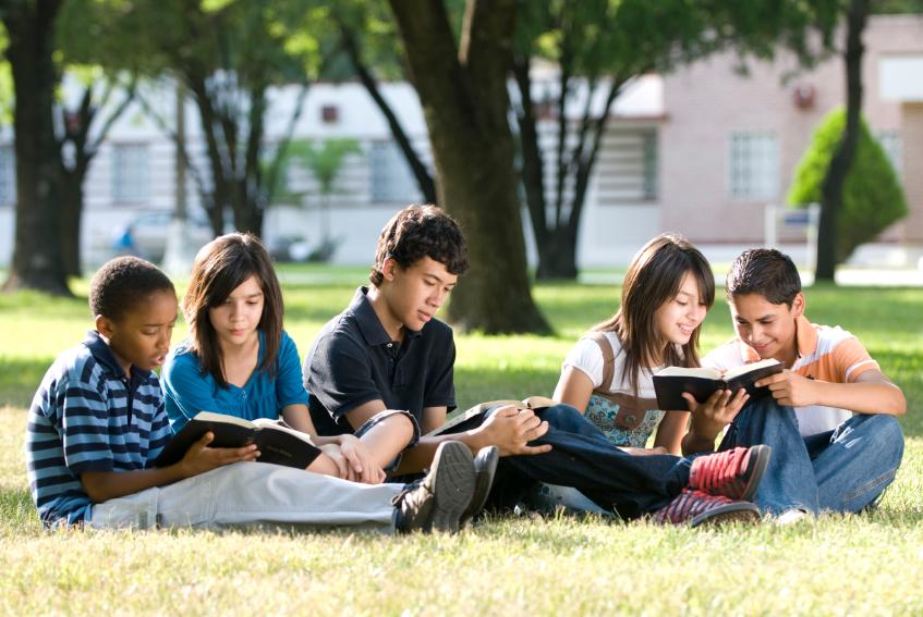 Image result for teenagers reading in the summer