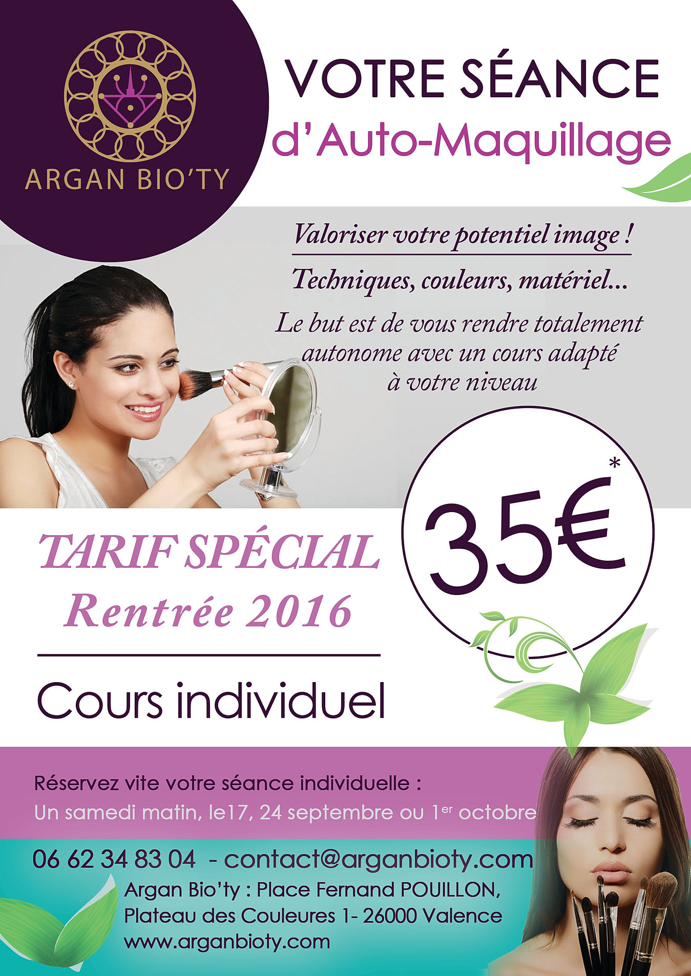 MAQUILLAGE DOMICILE VALENCE 26000 www.vincent lefrancois