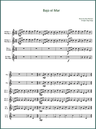 under the sea sheet music