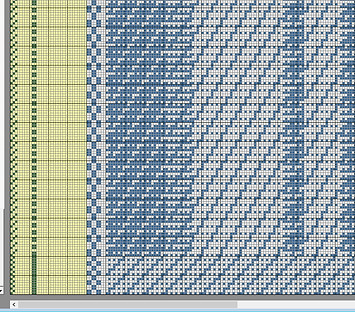 ScotWeave Jacquard Loom program showing