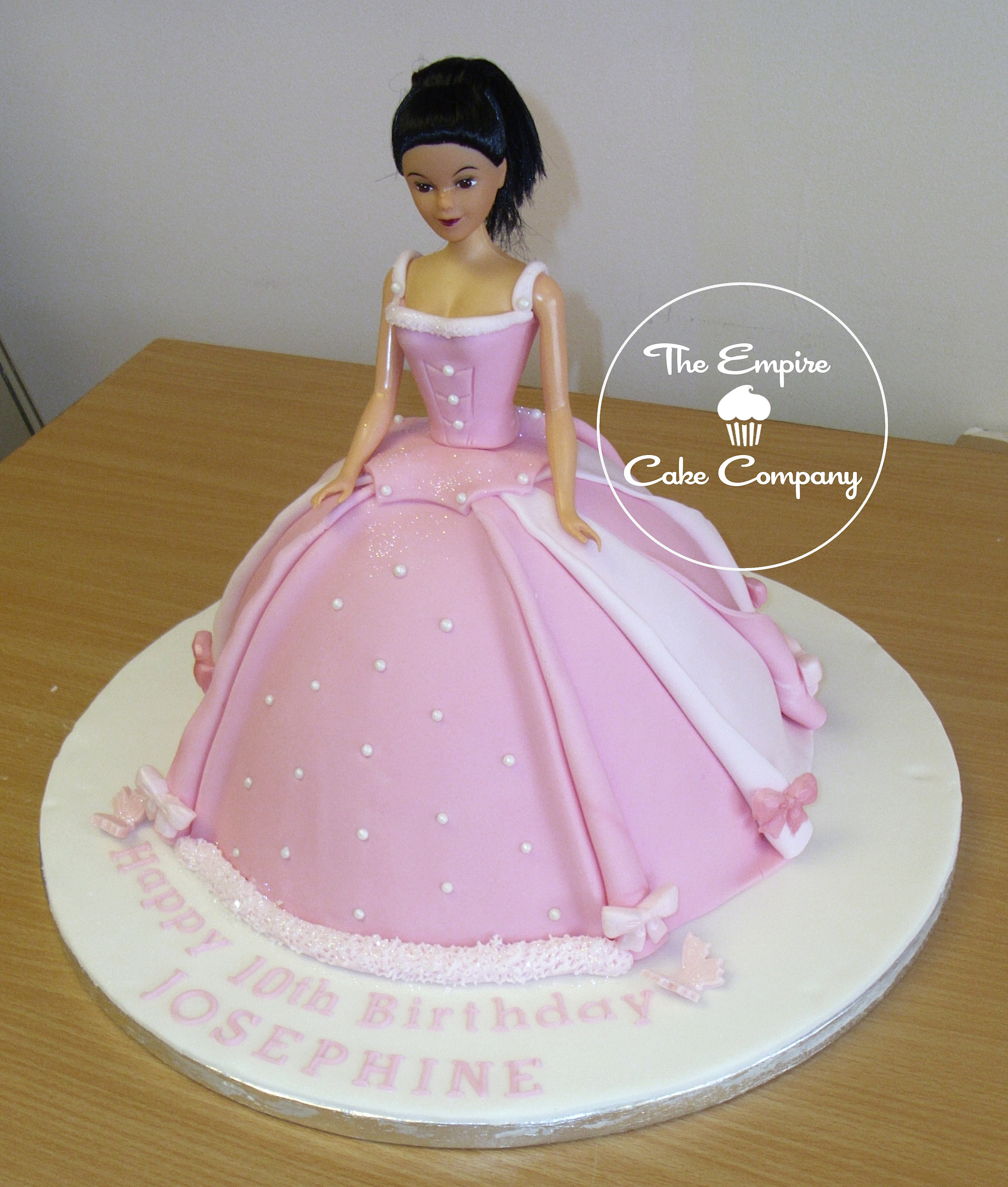 empirecakecompany Pink Barbie Cake