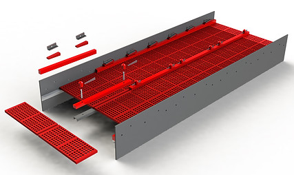 Exploded View of Plank Modular System Ac