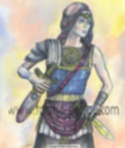 Fanitsa Petrou Art, Illustration, Buy Art online, Fantasy Art, Amazon, Warrior princess, Mythology Art, Fantasy Art by Fanitsa Petrou, www.fanitsa-petrou.com