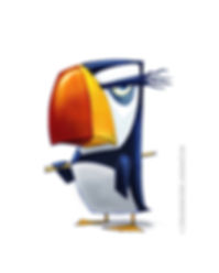 Puffin character design Penguins of Madagascar