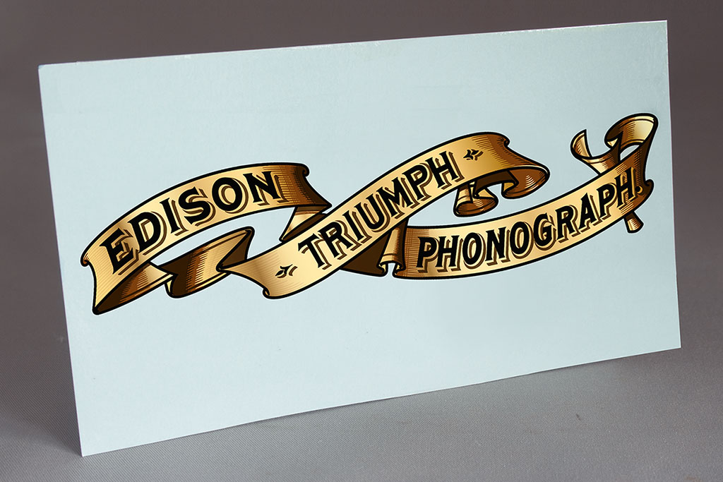 Pathe Decal Water Slide Gramophone Logo