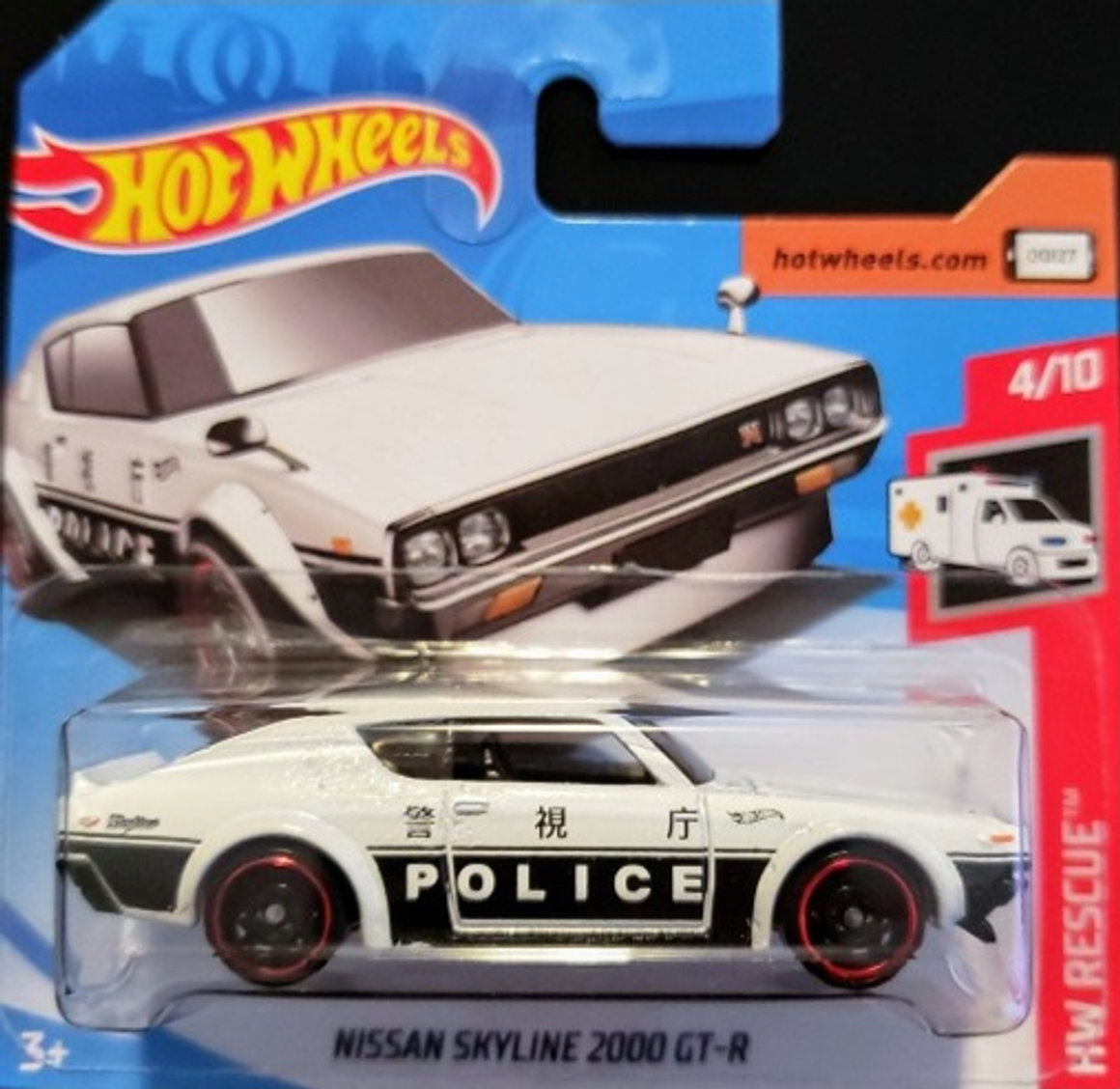 Hot Wheels Rescue Nissan Skyline 2000 GT R Universo Hot Wheels