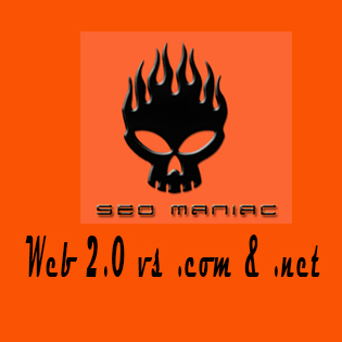 SEO Maniac Web 2.0 vs .com and .net