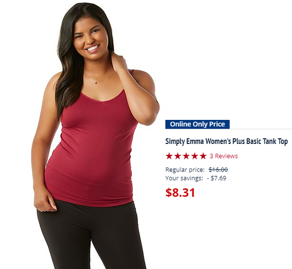 kmart simply emma womens plus size tank tops starting at 8 31 kmart plus size