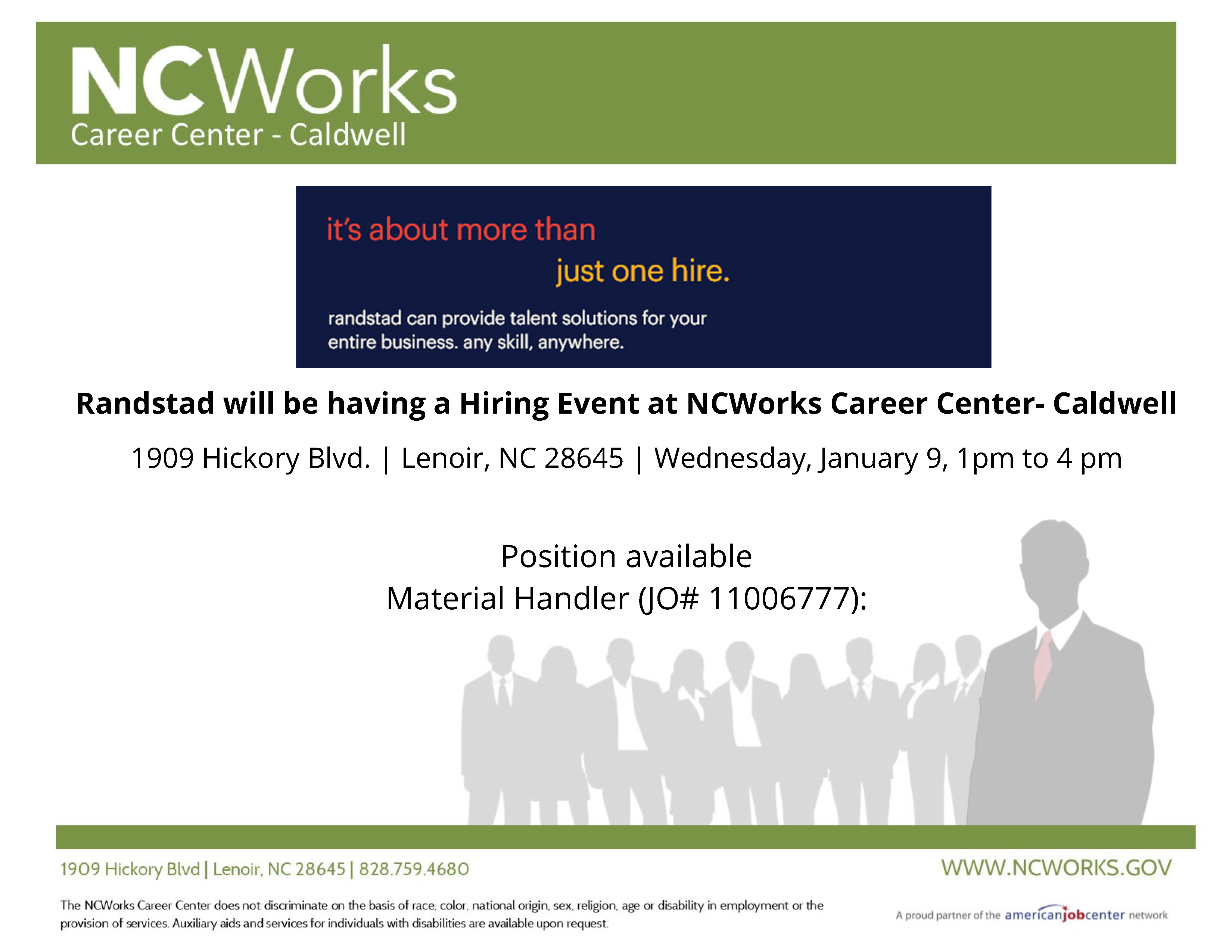 randstad hiring event at