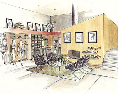 Retail Interior Design on Orit Reuben Interior Design   Retail Rendering 2