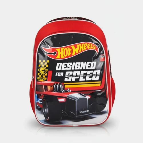 Mochila Escolar Hot Wheels Primavera Designed For Speed Castor Up