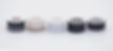 Cyborg Tips from ON Tips USA from left to right the Black - S Soft, Slow Medium, Quick M. Hard, Black - M Medium, and Ssupra Super Soft
