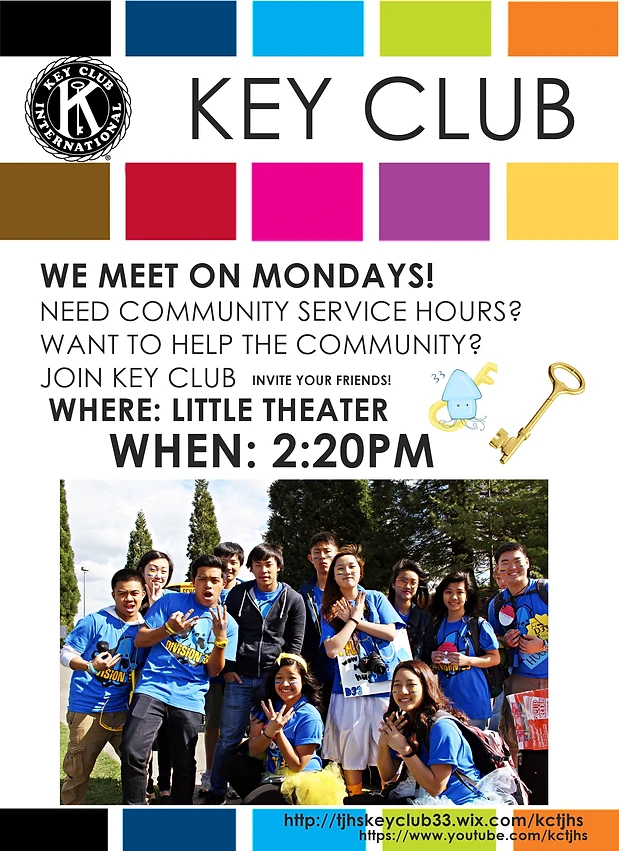 kctjhs photos key club flyer