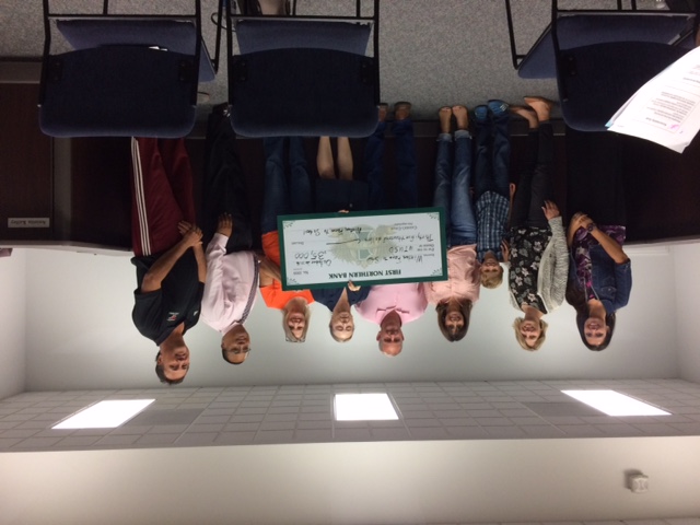 Winters Farm to School Board Members presented a check for $35,000