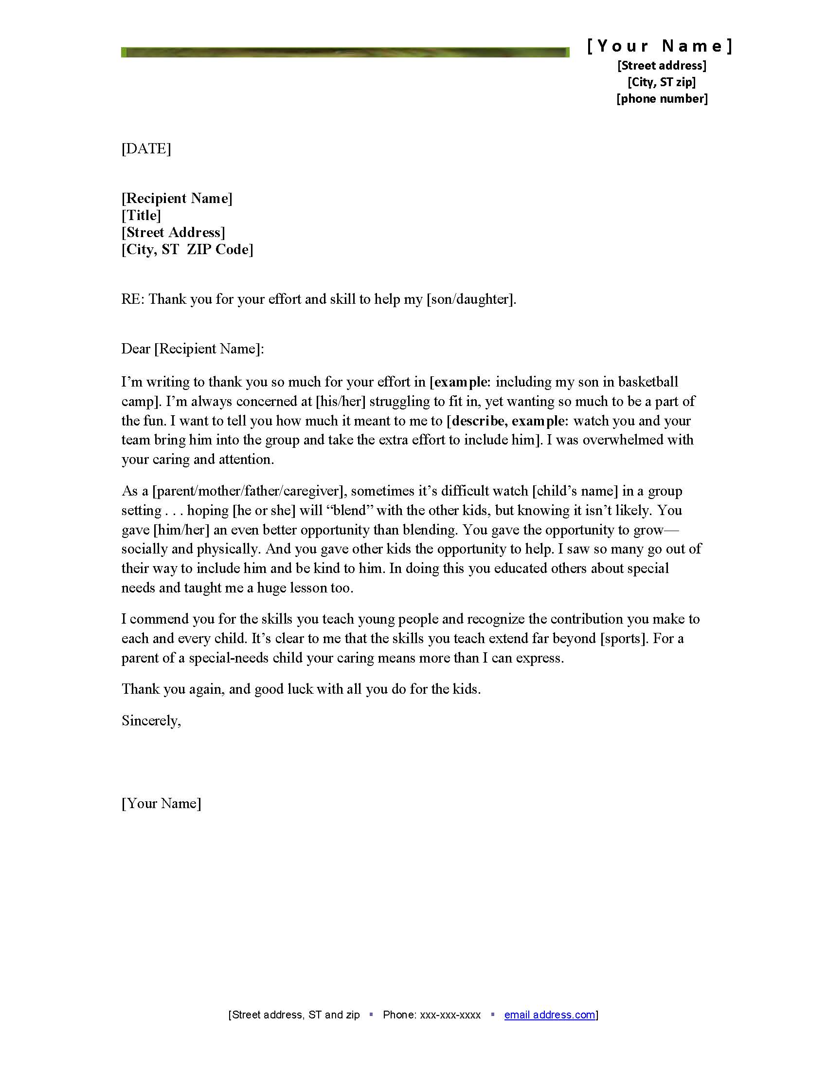 appreciation letter to child s autism momma thank you letter appreciation letter to child s autism momma thank you letter