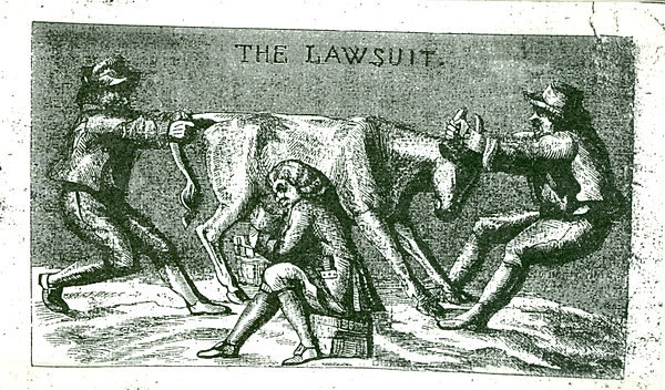 Image result for two lawyers cow in middle