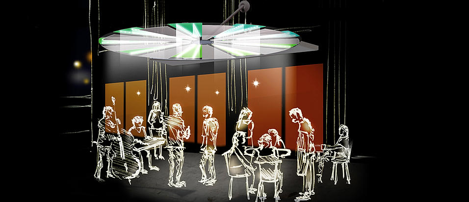 Skycycle parasol by Assaf Israel for Joynout