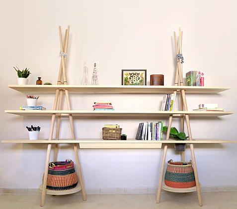 Tipi shelves by Assaf Israel for Joynout