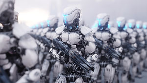 Roboter mit Waffen