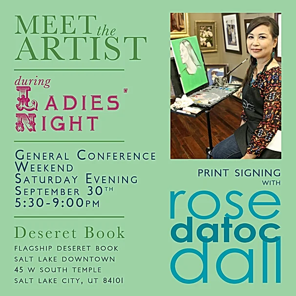 whats new the art studio of rose datoc dall ladies night flyers deseret book