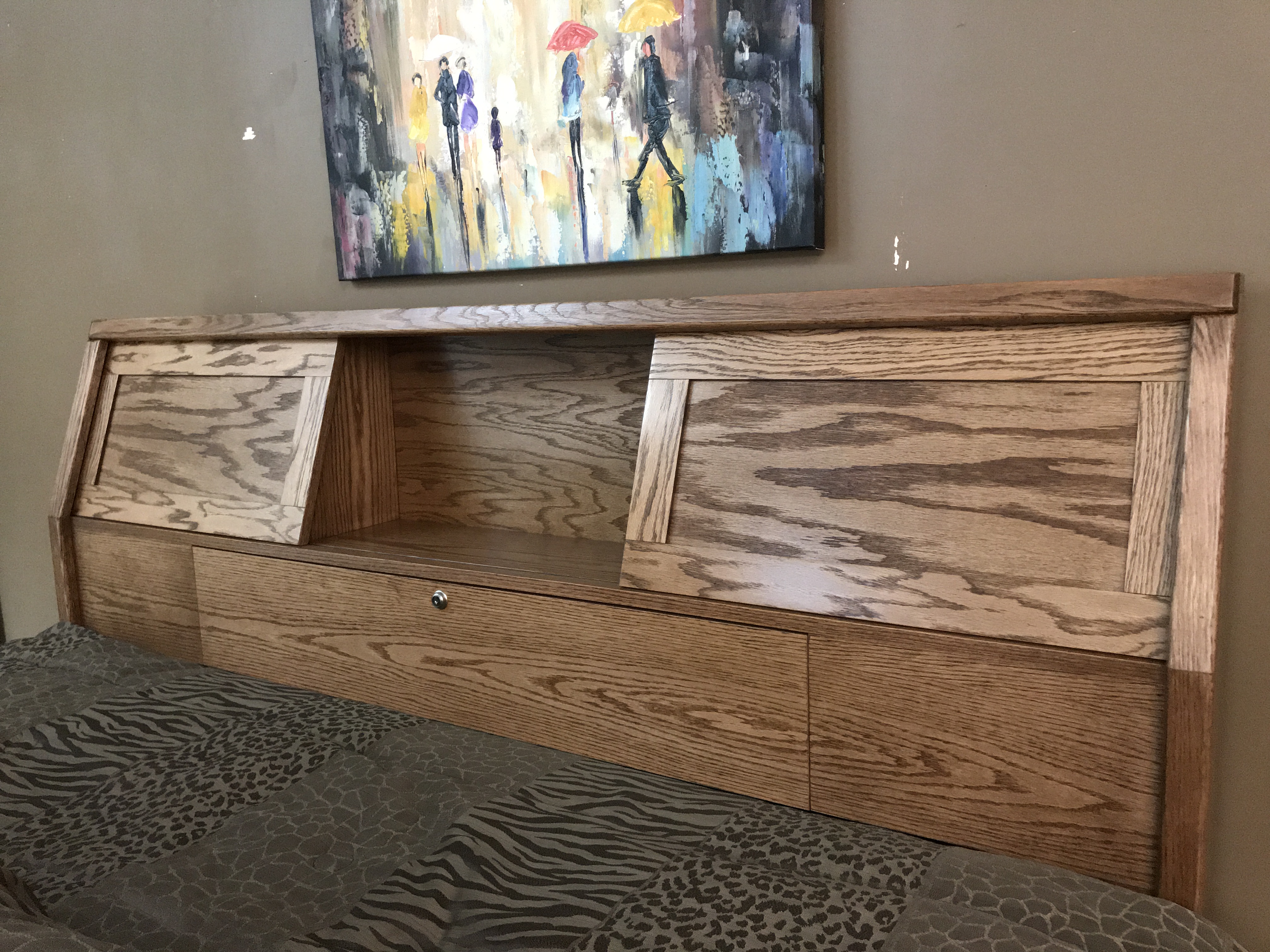 Hidden Covert Gun Headboard