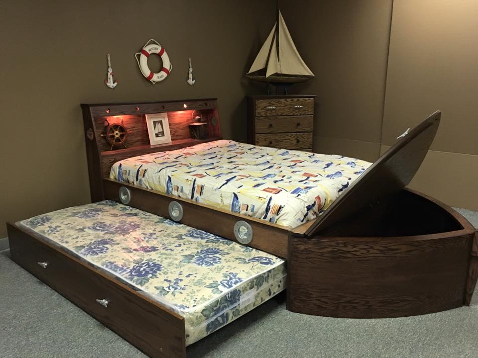 Wood Boat Bed