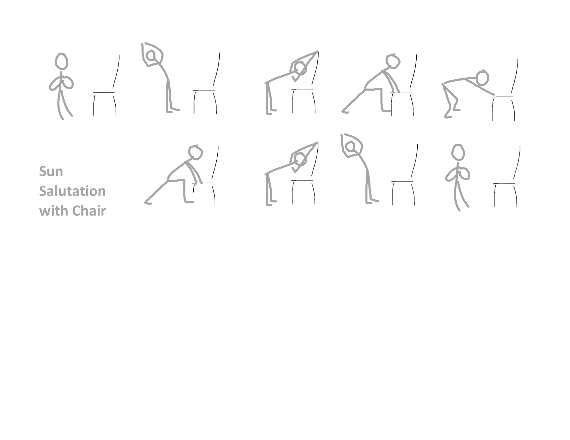 Sun Salutation With A Chair Sun Salutation With A Chair