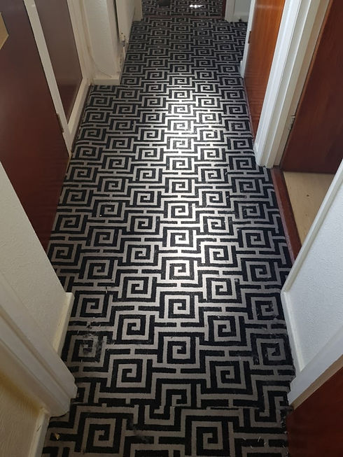 Patterned carpet by C & J Flooring