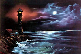 Light House At Night