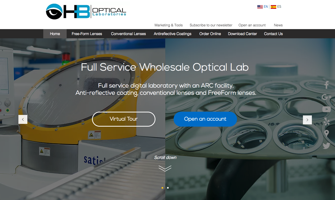 HB Optical Laboratories Full Service Digital Lab