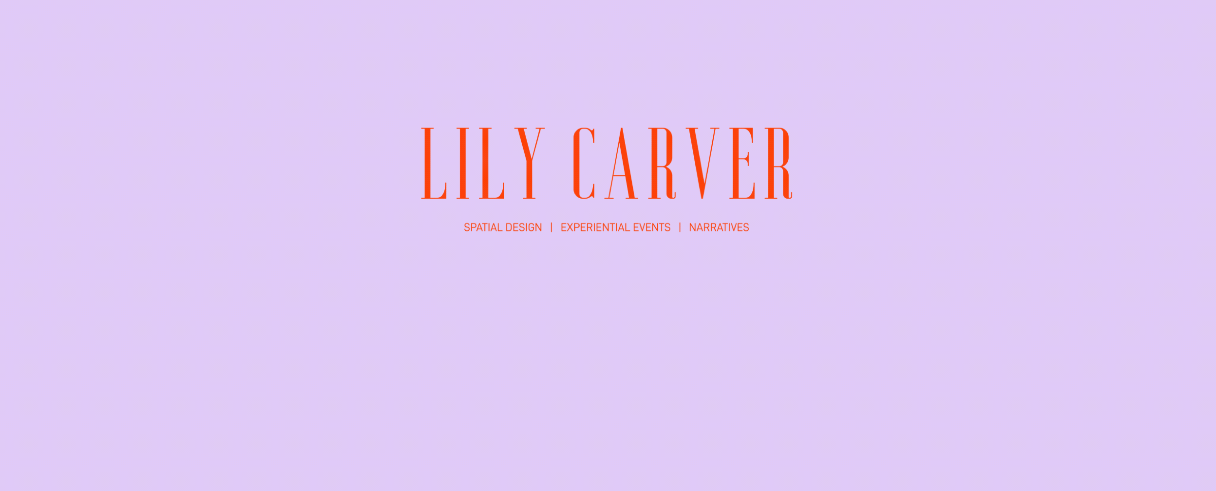 spatial designer | lily carver | london