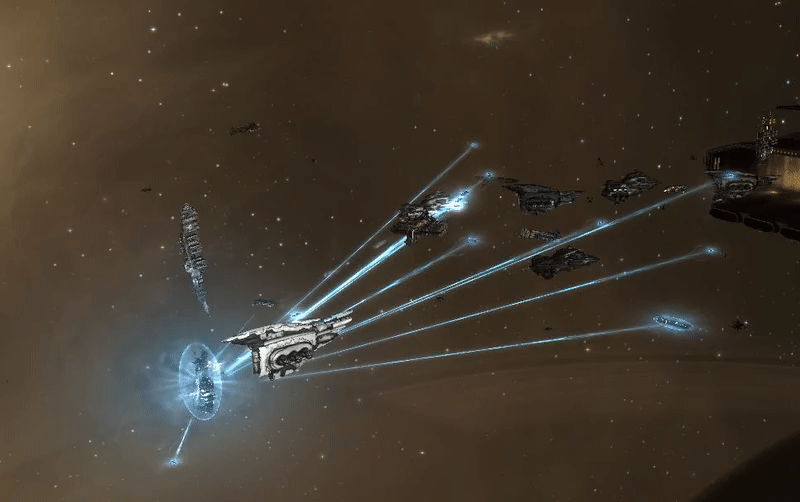 採掘フリート練習 in test server the stars in heaven eve online