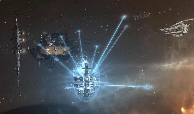 採掘フリート練習 in test server the stars in heaven eve online