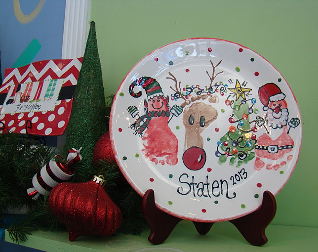 past works and ideas Painted Peacock paint pottery greenville nc