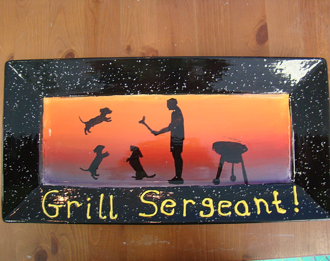 past works and ideas Painted Peacock paint pottery greenville nc