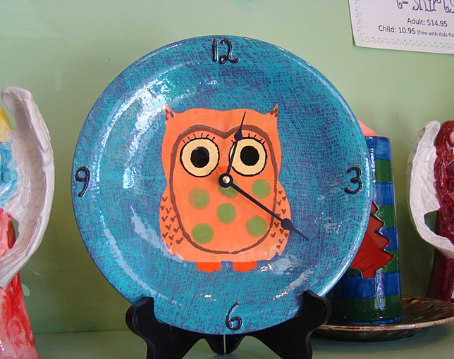 past works and ideas Painted Peacock paint pottery greenville nc