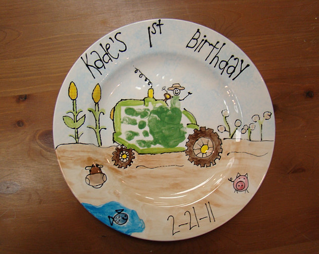 past works and ideas Painted Peacock paint pottery greenville nc