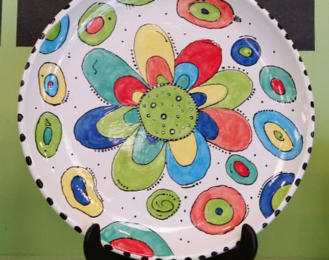 past works and ideas Painted Peacock paint pottery greenville nc