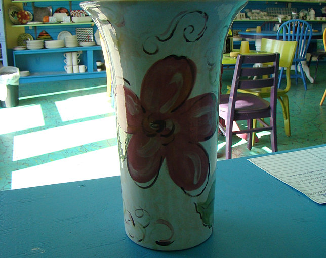 past works and ideas Painted Peacock paint pottery greenville nc