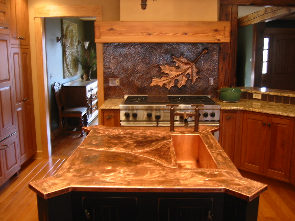 Chicago driveway gates, custom metal fabrication, Copper Kitchen Chicago driveway gates, custom metal fabrication, Copper Kitchen